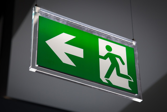 Emergency Exit - Stock Image